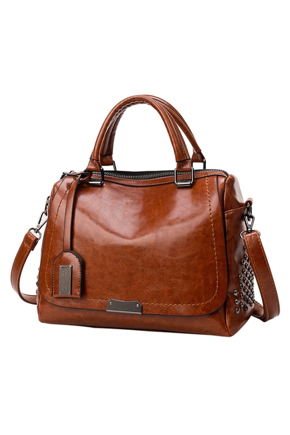 Crossbody Bags for Women Fashion Solid Cover Messenger Bag Totes Brown