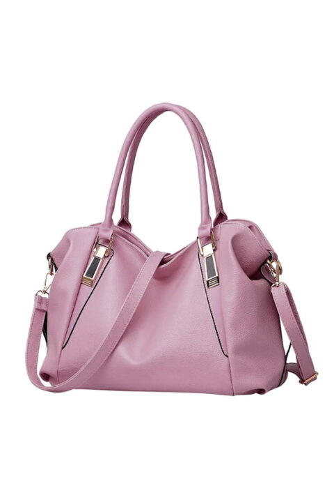 Slouchy Mauve Pebbled Shoulder Bag