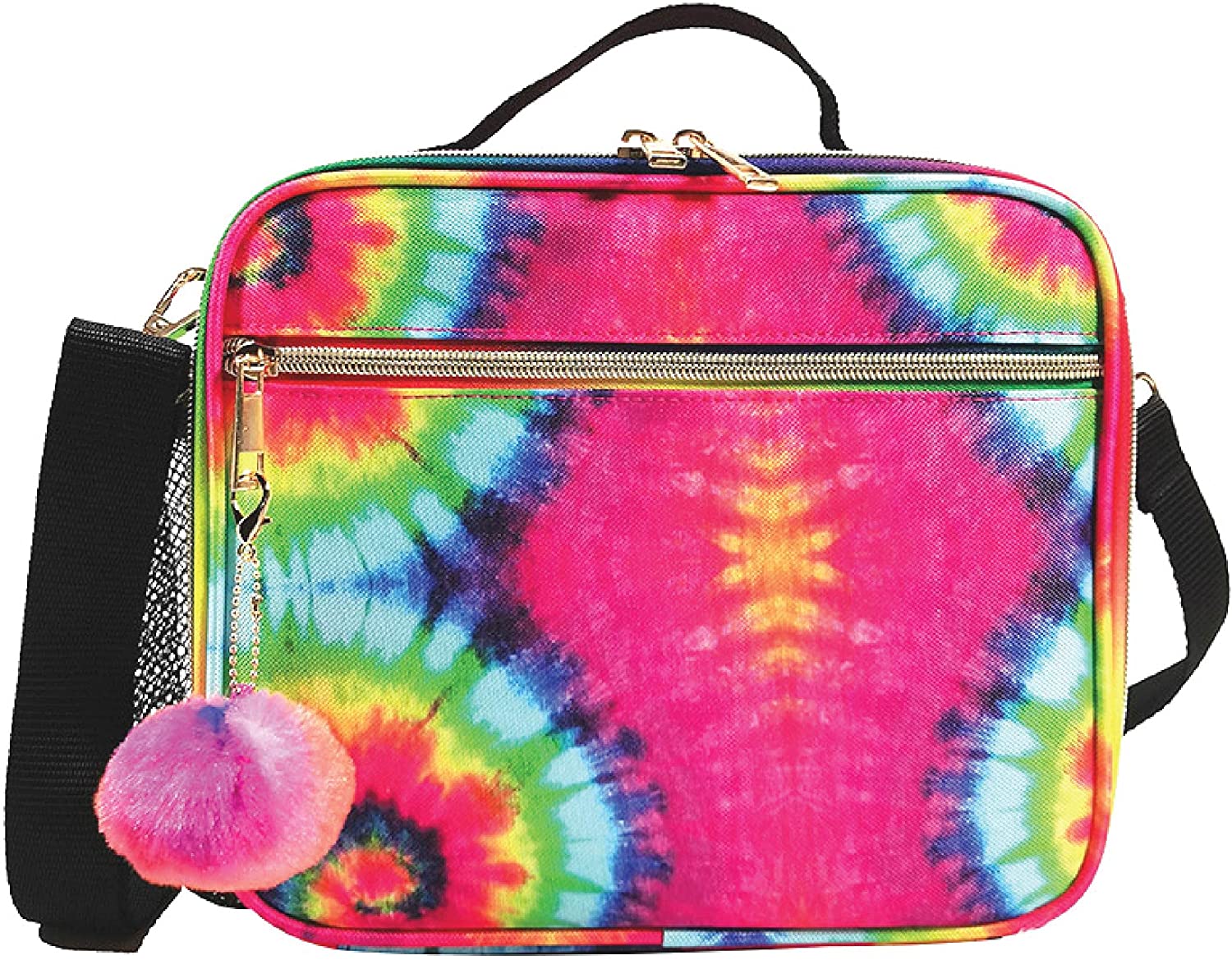 Women’s 600D Polyester Tie-Dye Handbag, Multi-Color