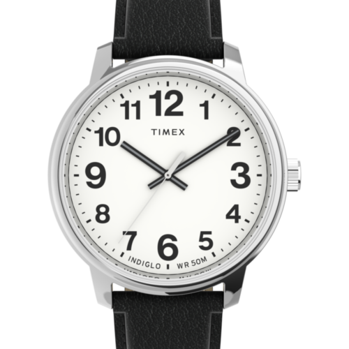 Easy Reader Bold 43mm Leather Strap Watch