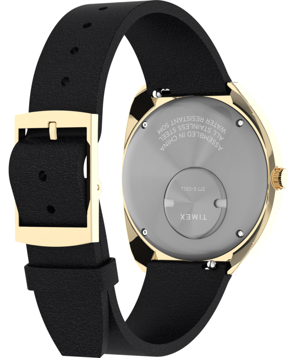 Q Timex 1972 Reissue 39mm Leather Strap Watch
