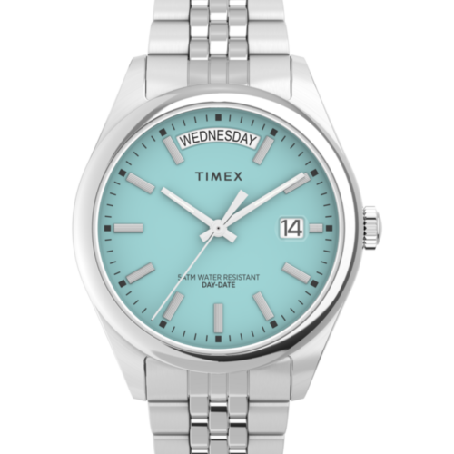 Timex Legacy Day and Date 36mm Stainless Steel Bracelet Watch