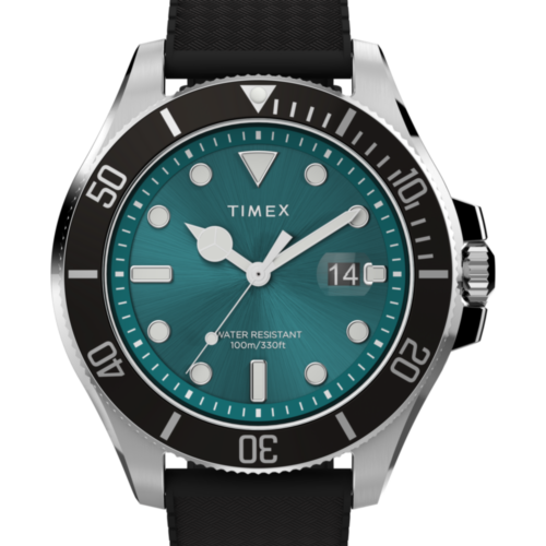 Harborside Coast 44mm Synthetic Rubber Strap Watch