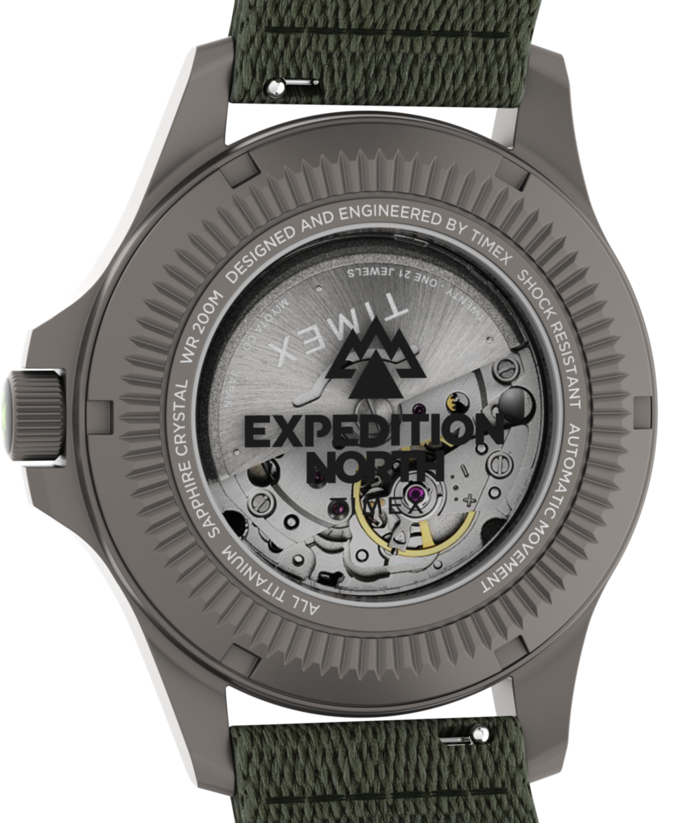 Expedition® Field Post Titanium Automatic 41mm Recycled Fabric Strap Watch