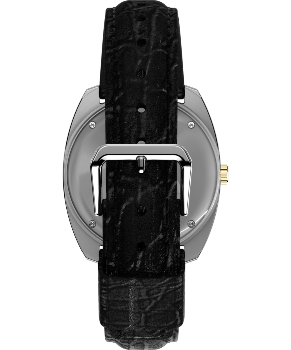 Q Timex® 1978 Day/Date 37.5mm Leather Strap Watch