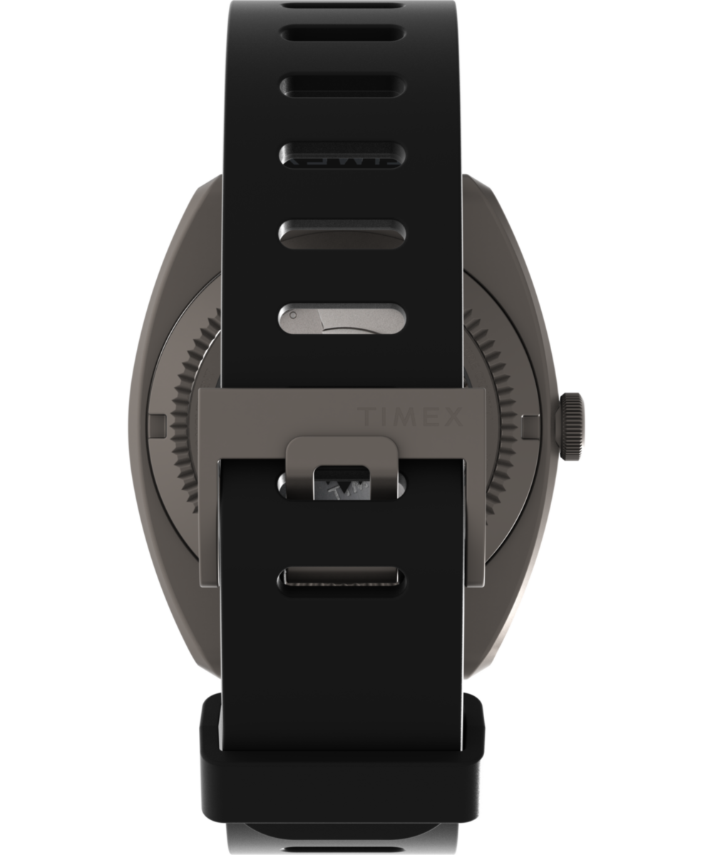 Expedition® Pioneer Titanium Automatic GMT 41mm Silicone Strap Watch
