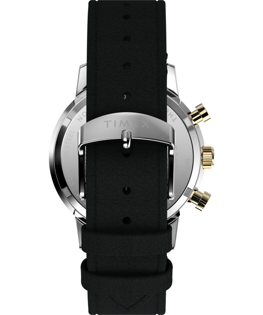 Marlin® Chronograph Tachymeter 40mm Leather Strap Watch