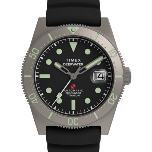Deepwater Reef 200 Titanium Automatic 41mm Synthetic Rubber Strap Watch