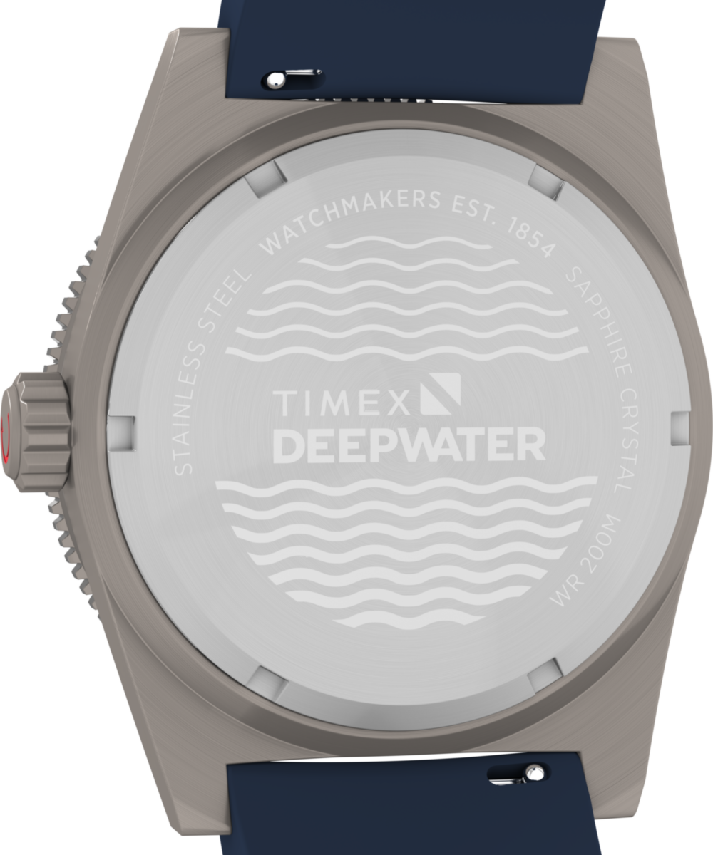 Deepwater Reef 200 GMT 41mm Synthetic Rubber Strap Watch