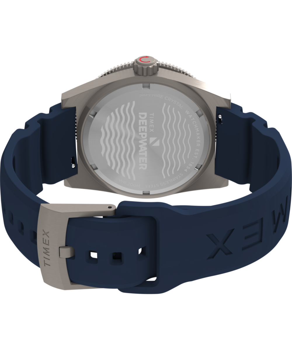 Deepwater Reef 200 GMT 41mm Synthetic Rubber Strap Watch