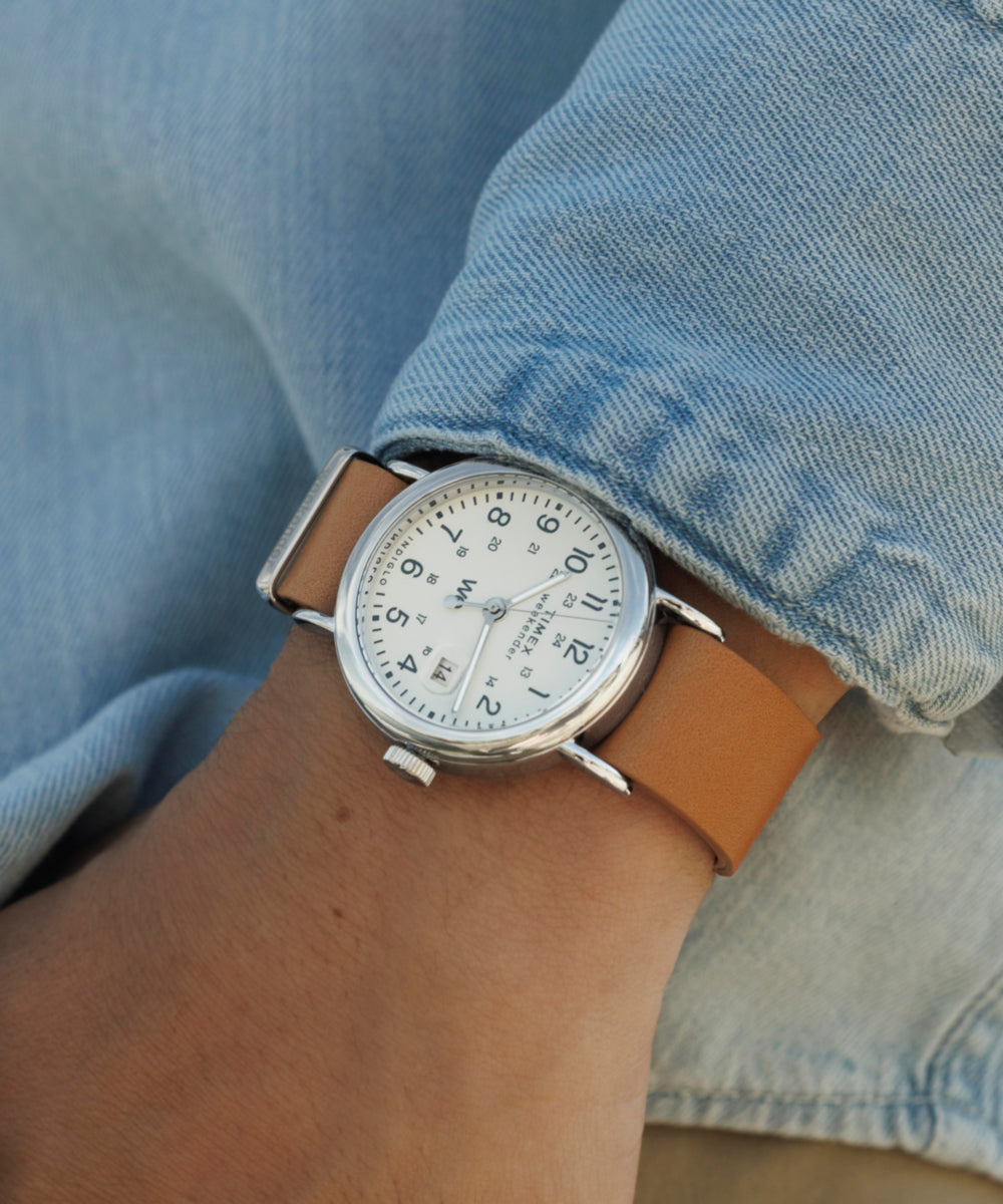 Weekender 37mm Leather Strap Watch