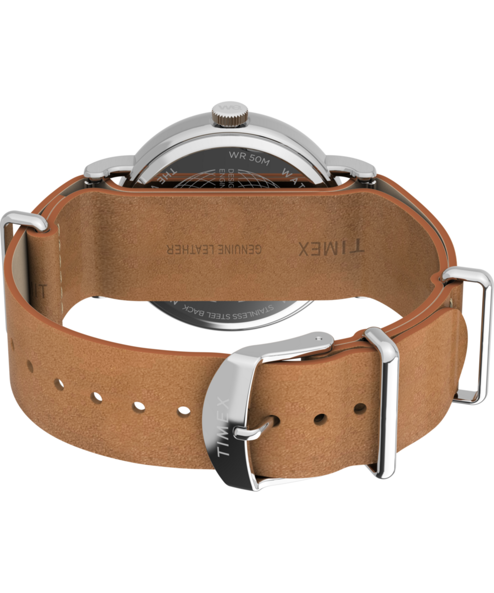 Weekender 40mm Leather Strap Watch