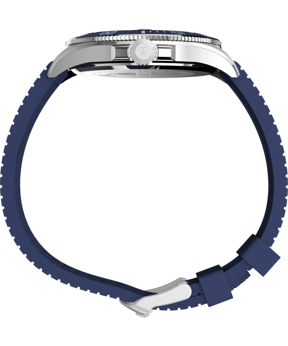 Harborside Coast 44mm Synthetic Rubber Strap Watch