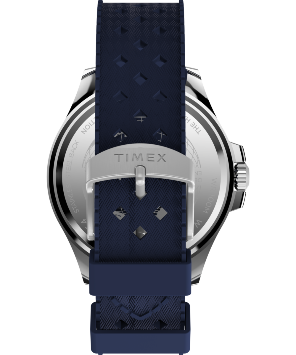 Harborside Coast 44mm Synthetic Rubber Strap Watch