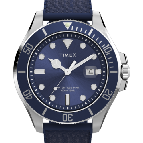 Harborside Coast 44mm Synthetic Rubber Strap Watch
