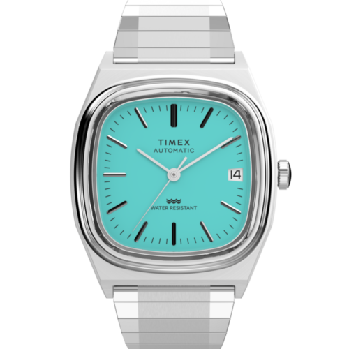 Timex® Automatic 1983 E Line 34mm Stainless Steel Expansion Band Watch