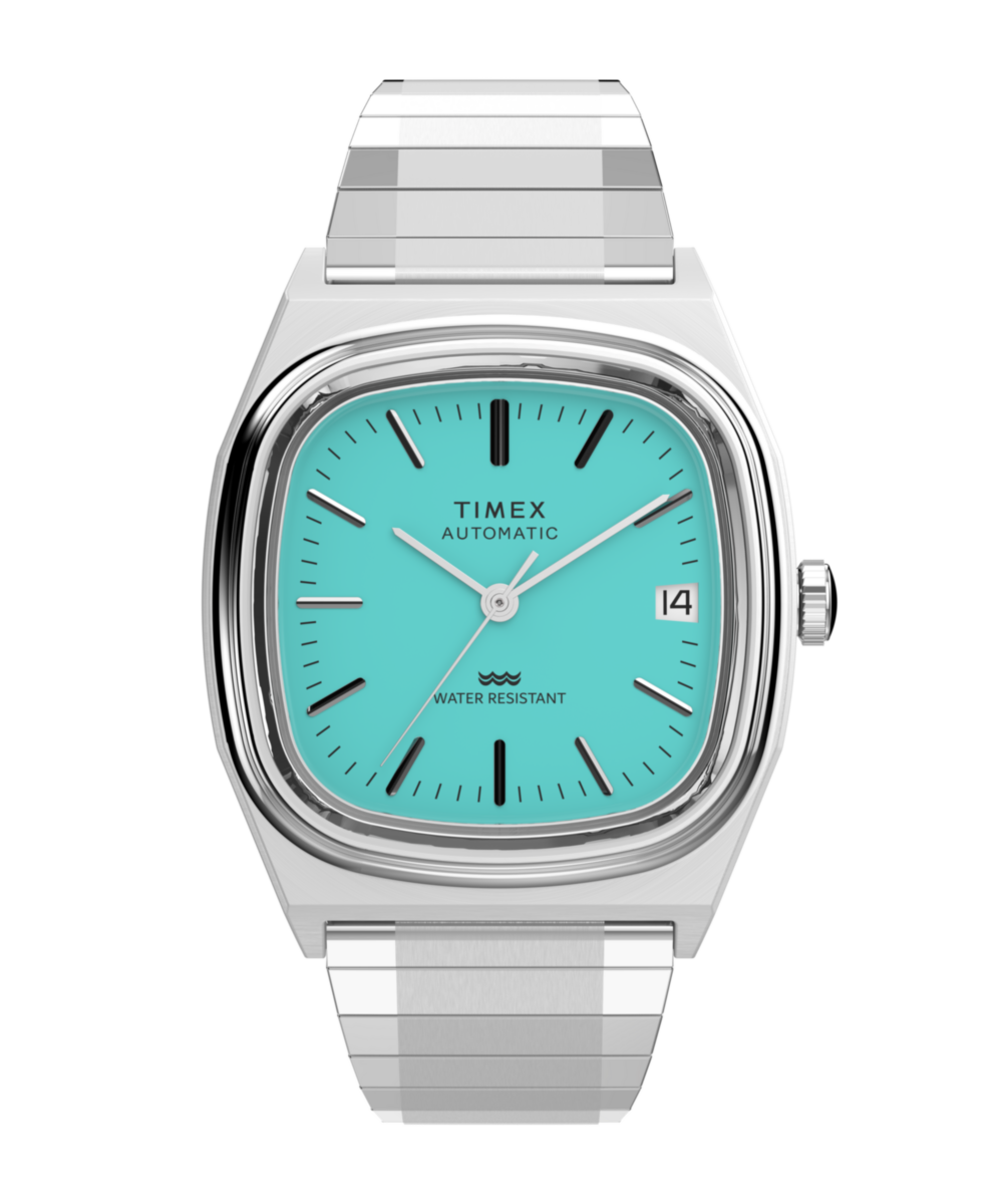 Timex® Automatic 1983 E Line 34mm Stainless Steel Expansion Band Watch