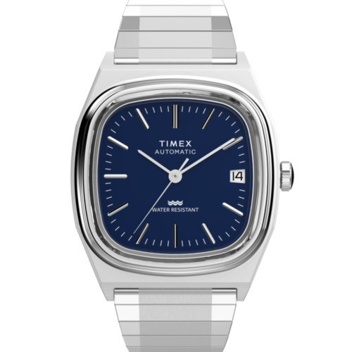 Timex® Automatic 1983 E Line 34mm Stainless Steel Expansion Band Watch