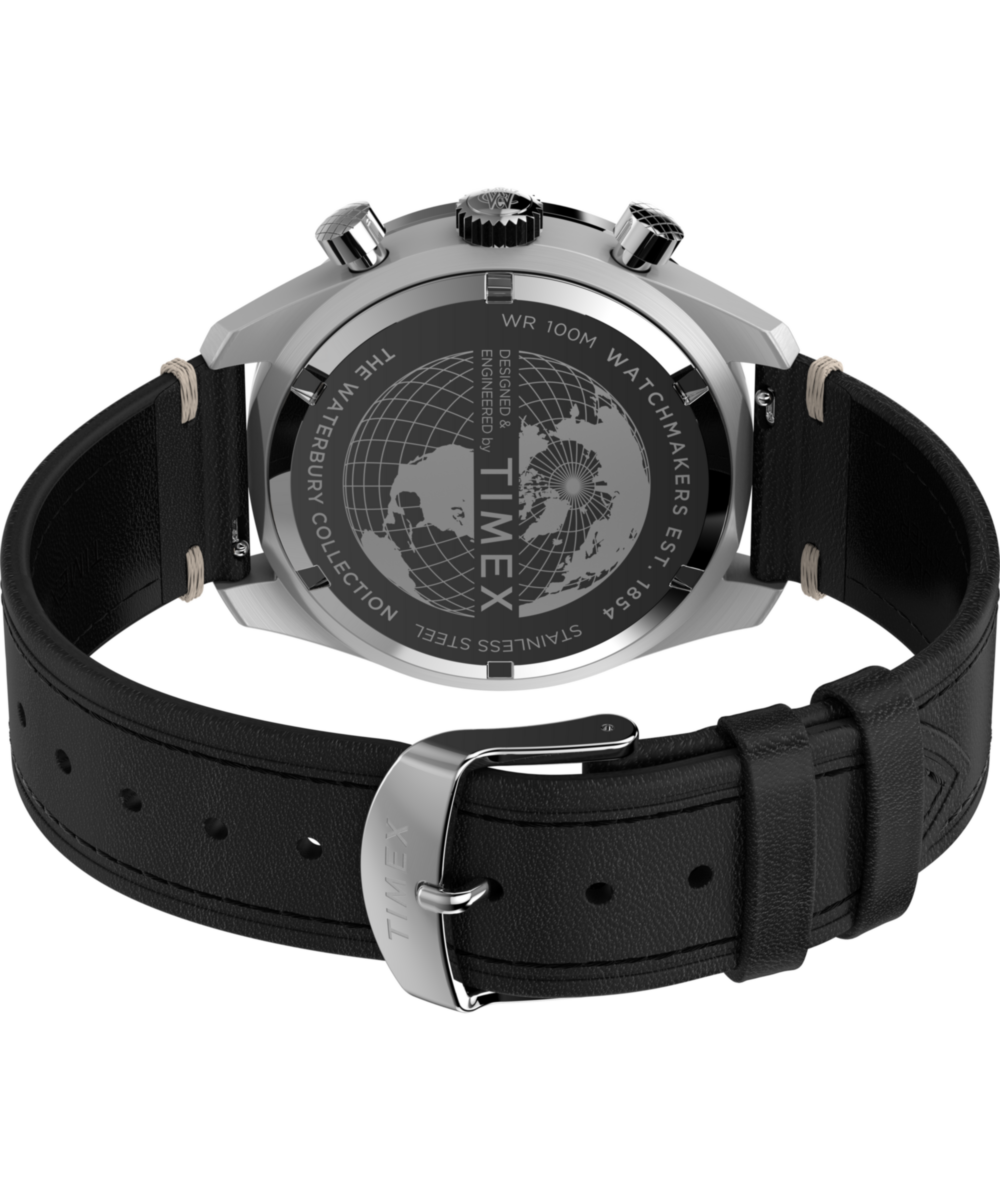 Waterbury Traditional Chronograph 41mm Leather Strap Watch