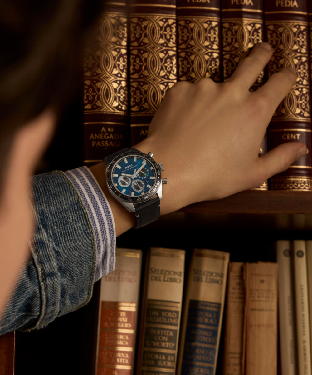 Waterbury Traditional Chronograph 41mm Leather Strap Watch