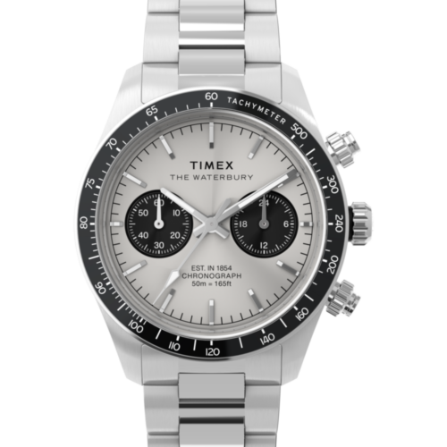 Waterbury Heritage Chronograph 39mm Stainless Steel Bracelet Watch