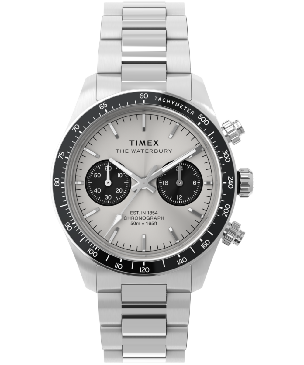 Waterbury Heritage Chronograph 39mm Stainless Steel Bracelet Watch