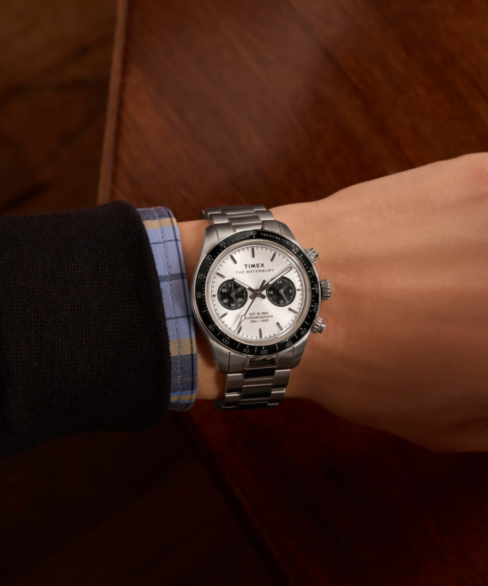 Waterbury Heritage Chronograph 39mm Stainless Steel Bracelet Watch
