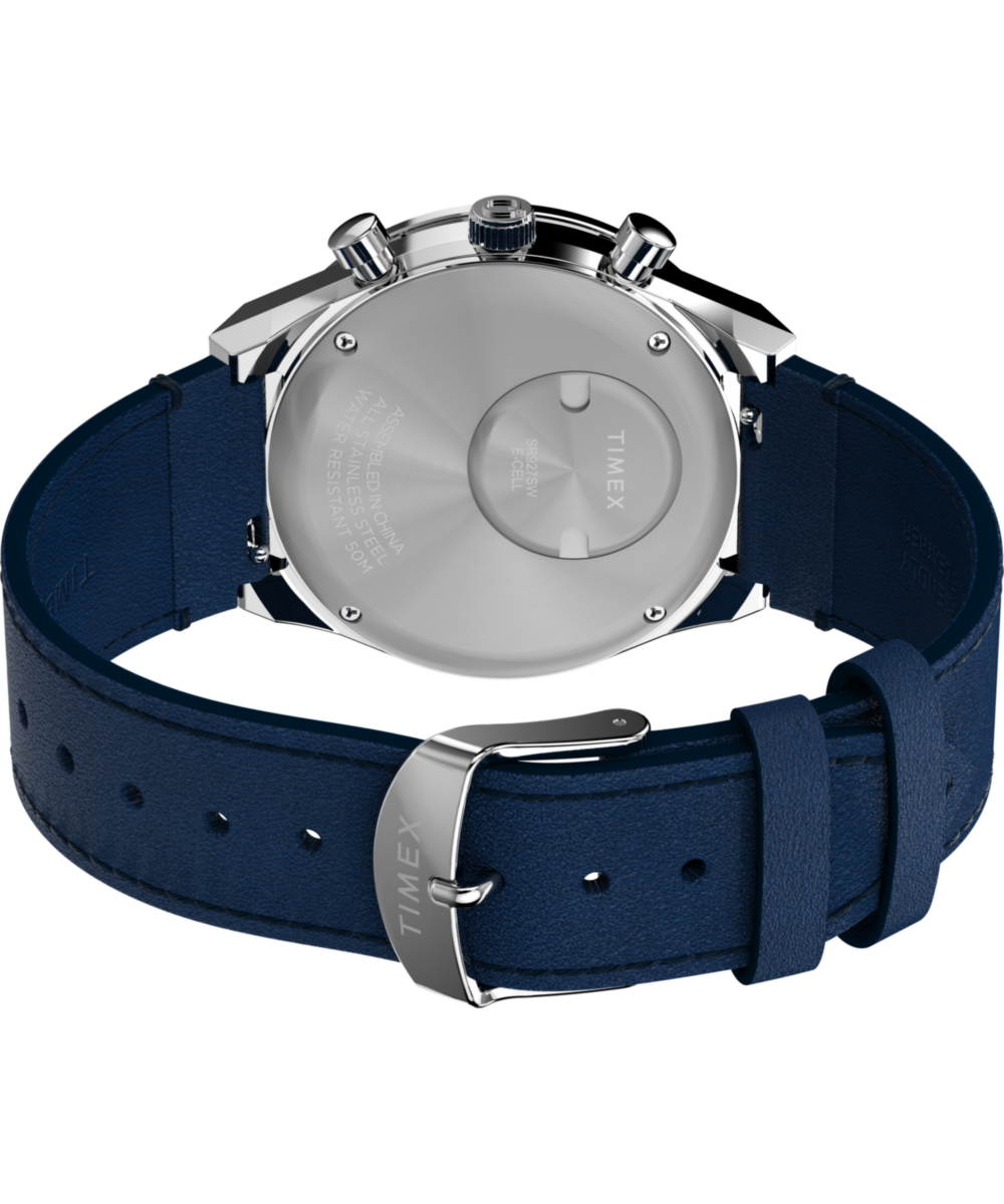 Q Timex® Chronograph 40mm Leather Strap Watch
