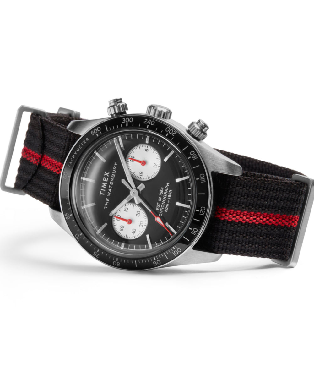Waterbury Heritage Chronograph 39mm Fabric Strap Watch