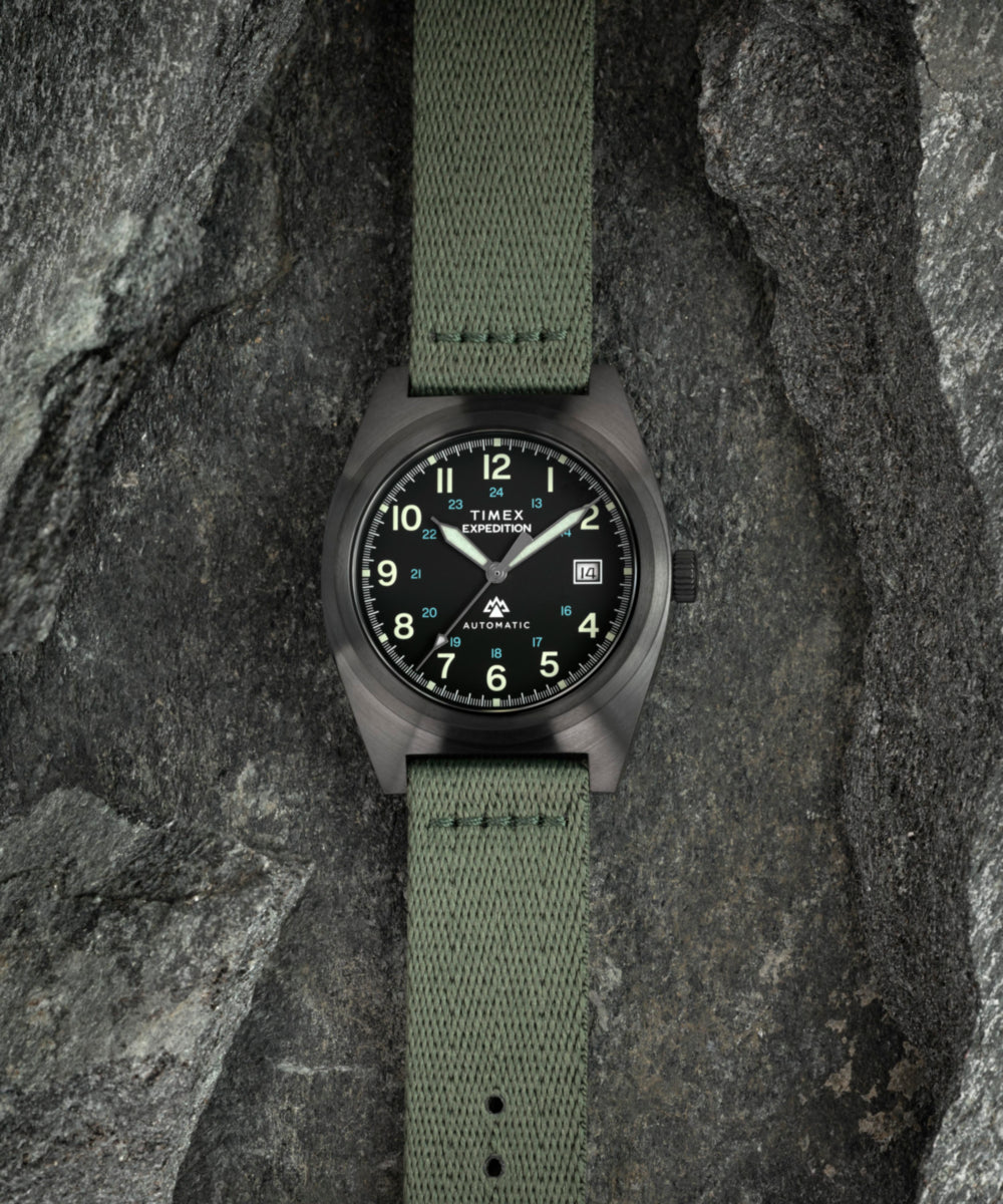 Expedition® Capstone Automatic 39mm Eco-Conscious Fabric Strap Watch