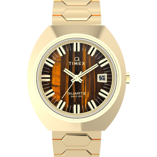 Q Timex® 1972 Time Machine Reissue 39mm Stainless Steel Bracelet Watch