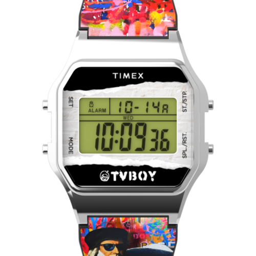 Timex T80 x TVBOY 34mm Resin Strap Watch