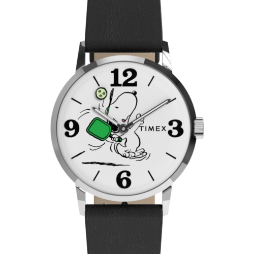 Peanuts® x Timex Marlin® Pickleball 38mm Leather Strap Watch