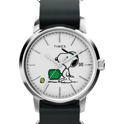 Peanuts® x Timex Marlin® Automatic Pickleball 40mm Leather Strap Watch