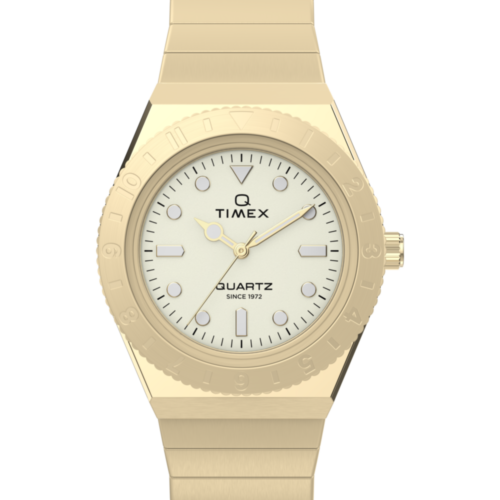 Q Timex® Mini 30mm Stainless Steel Expansion Band Watch