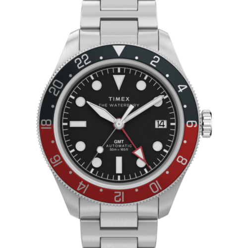 Waterbury Heritage Automatic GMT 41.5mm Stainless Steel Bracelet Watch