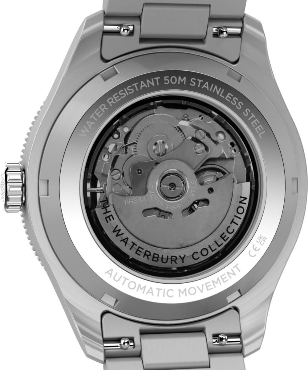 Waterbury Heritage Automatic GMT 41.5mm Stainless Steel Bracelet Watch