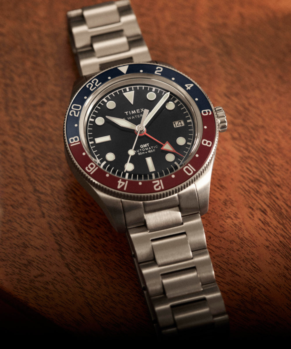 Waterbury Heritage Automatic GMT 41.5mm Stainless Steel Bracelet Watch