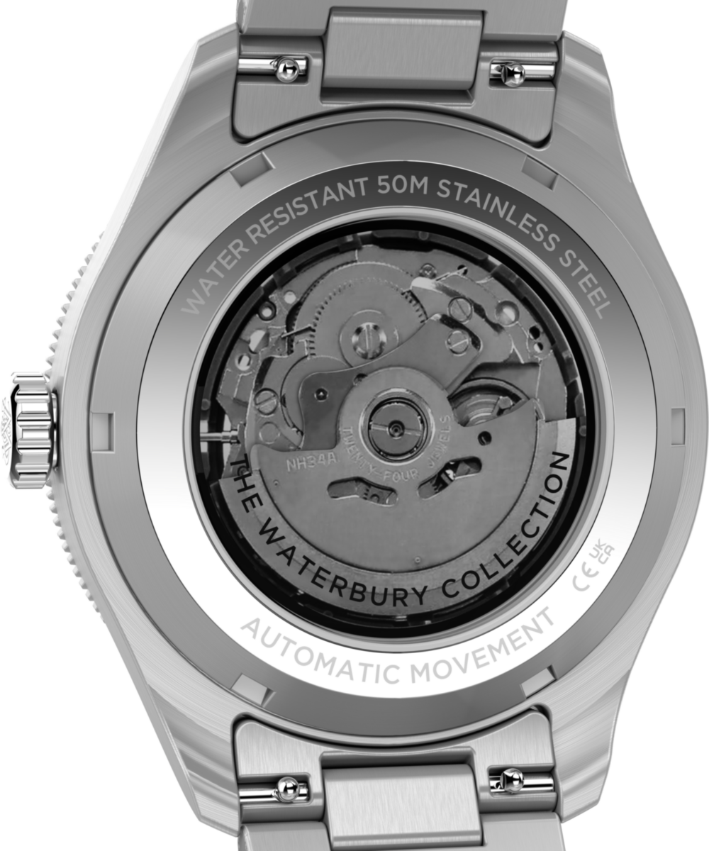 Waterbury Heritage Automatic GMT 41.5mm Stainless Steel Bracelet Watch