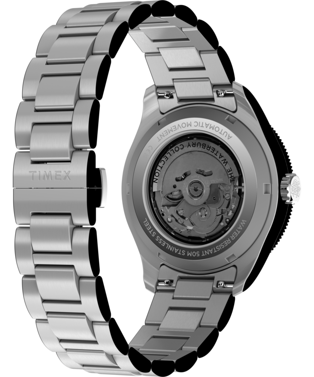 Waterbury Heritage Automatic GMT 41.5mm Stainless Steel Bracelet Watch