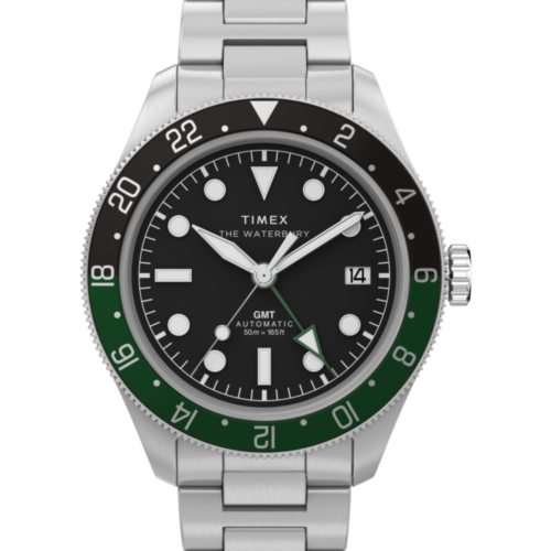 Waterbury Heritage Automatic GMT 41.5mm Stainless Steel Bracelet Watch