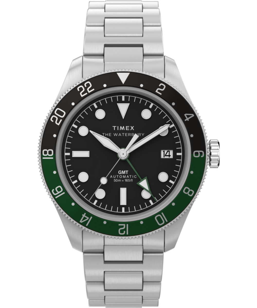Waterbury Heritage Automatic GMT 41.5mm Stainless Steel Bracelet Watch