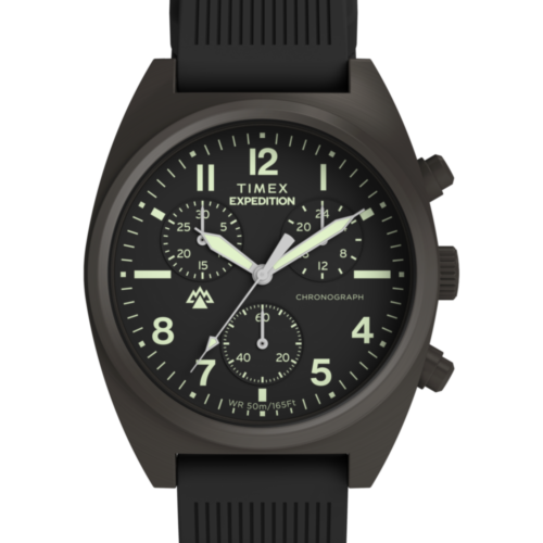 Expedition® Capstone Chronograph 41mm Silicone Strap Watch