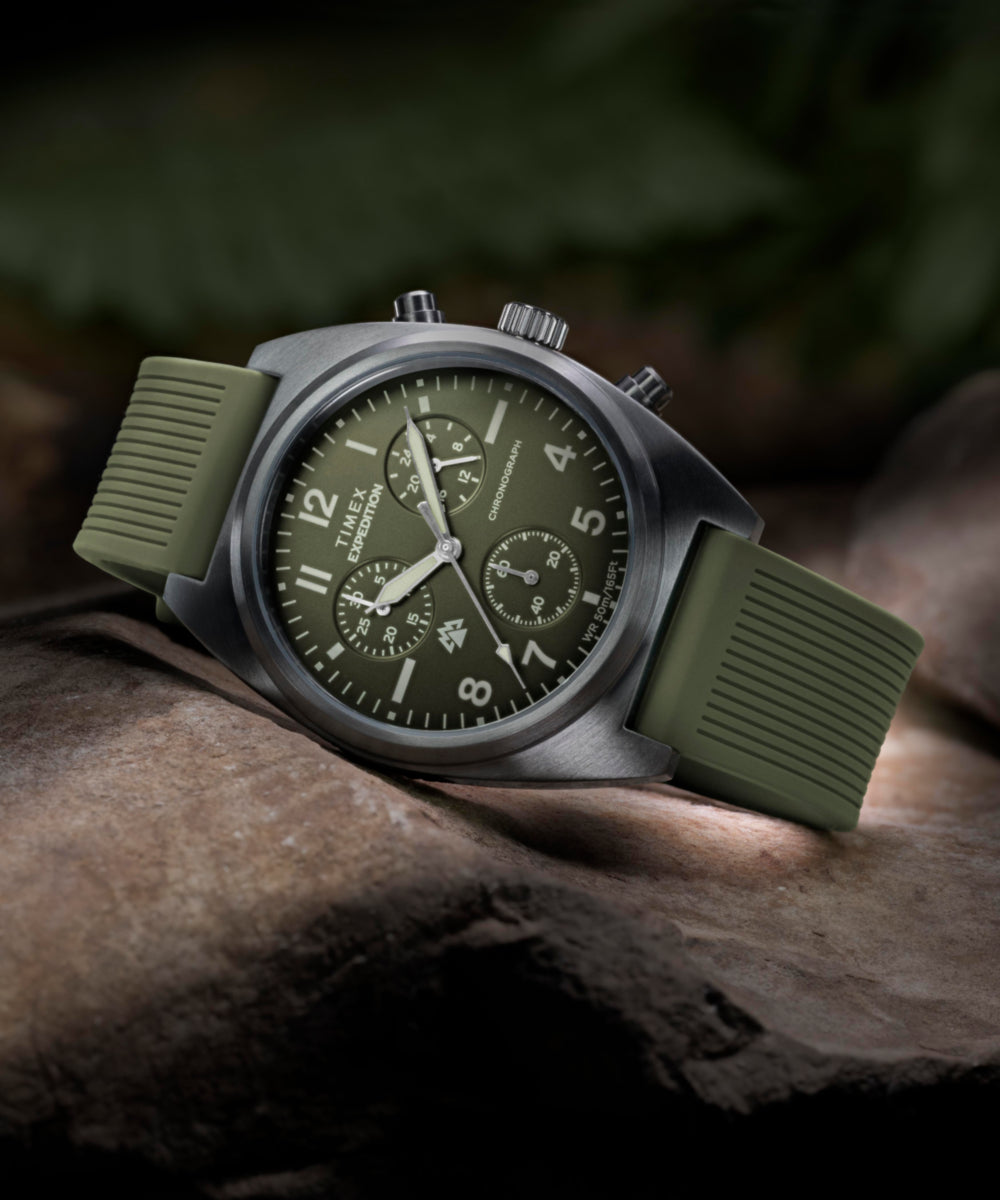 Expedition® Capstone Chronograph 41mm Silicone Strap Watch