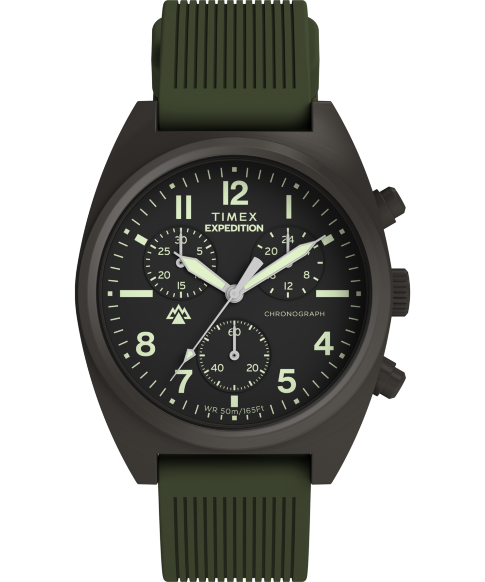 Expedition® Capstone Chronograph 41mm Silicone Strap Watch
