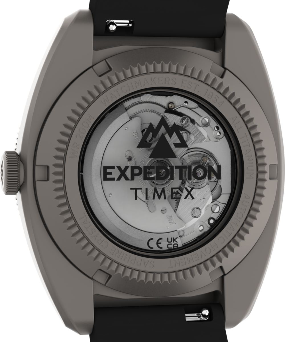 Expedition® Pioneer Titanium Automatic 41mm HNBR Synthetic Rubber Strap Watch