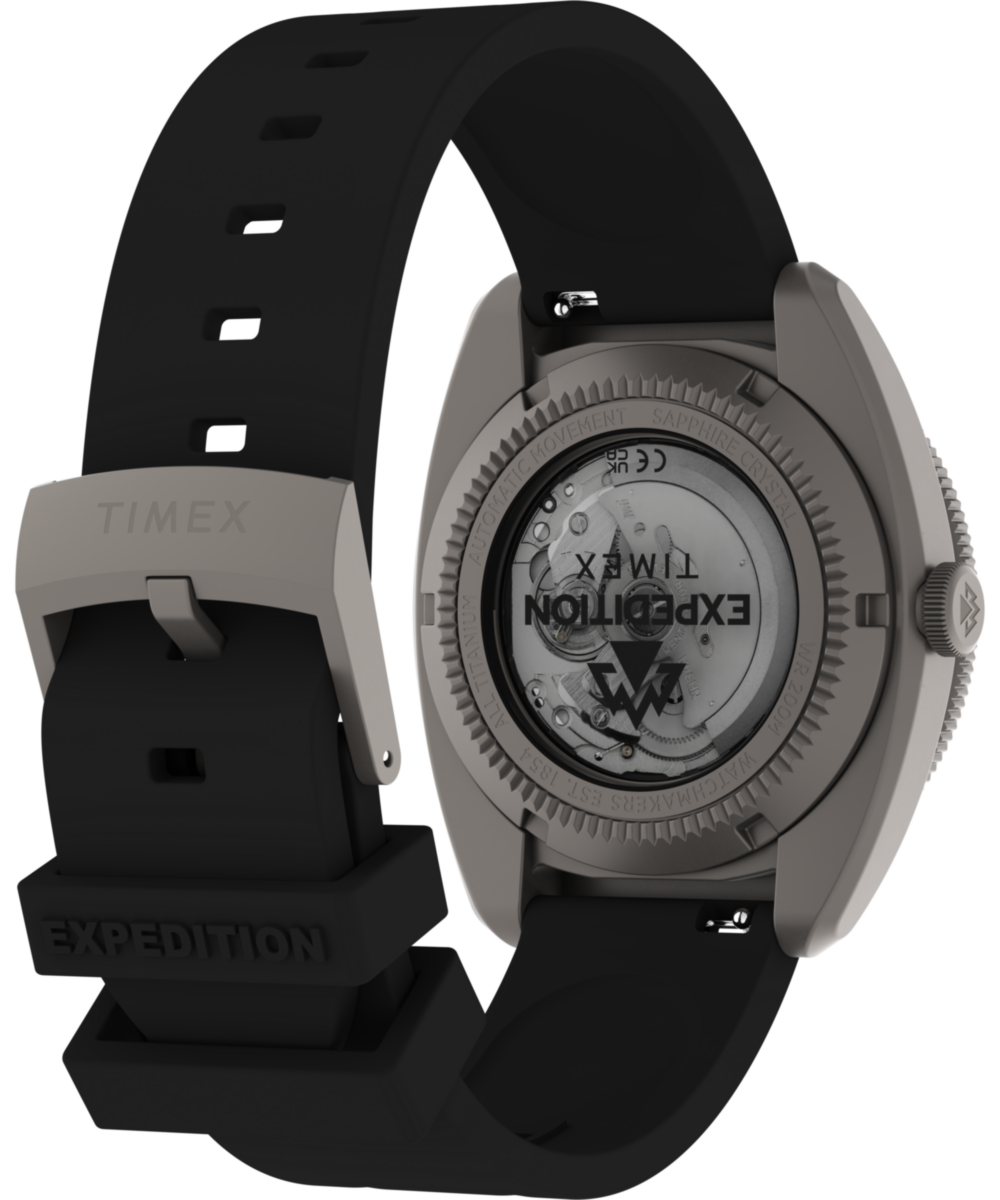 Expedition® Pioneer Titanium Automatic 41mm HNBR Synthetic Rubber Strap Watch