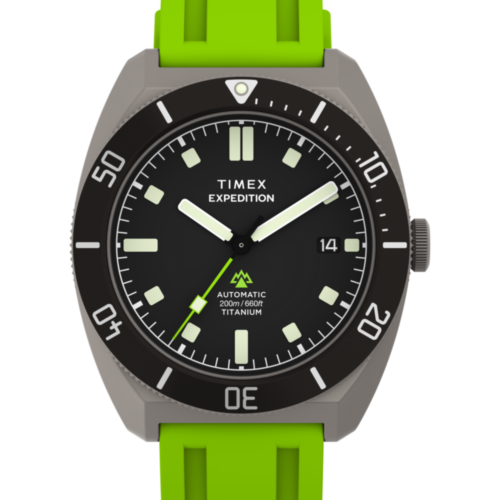 Expedition® Pioneer Titanium Automatic 41mm HNBR Synthetic Rubber Strap Watch