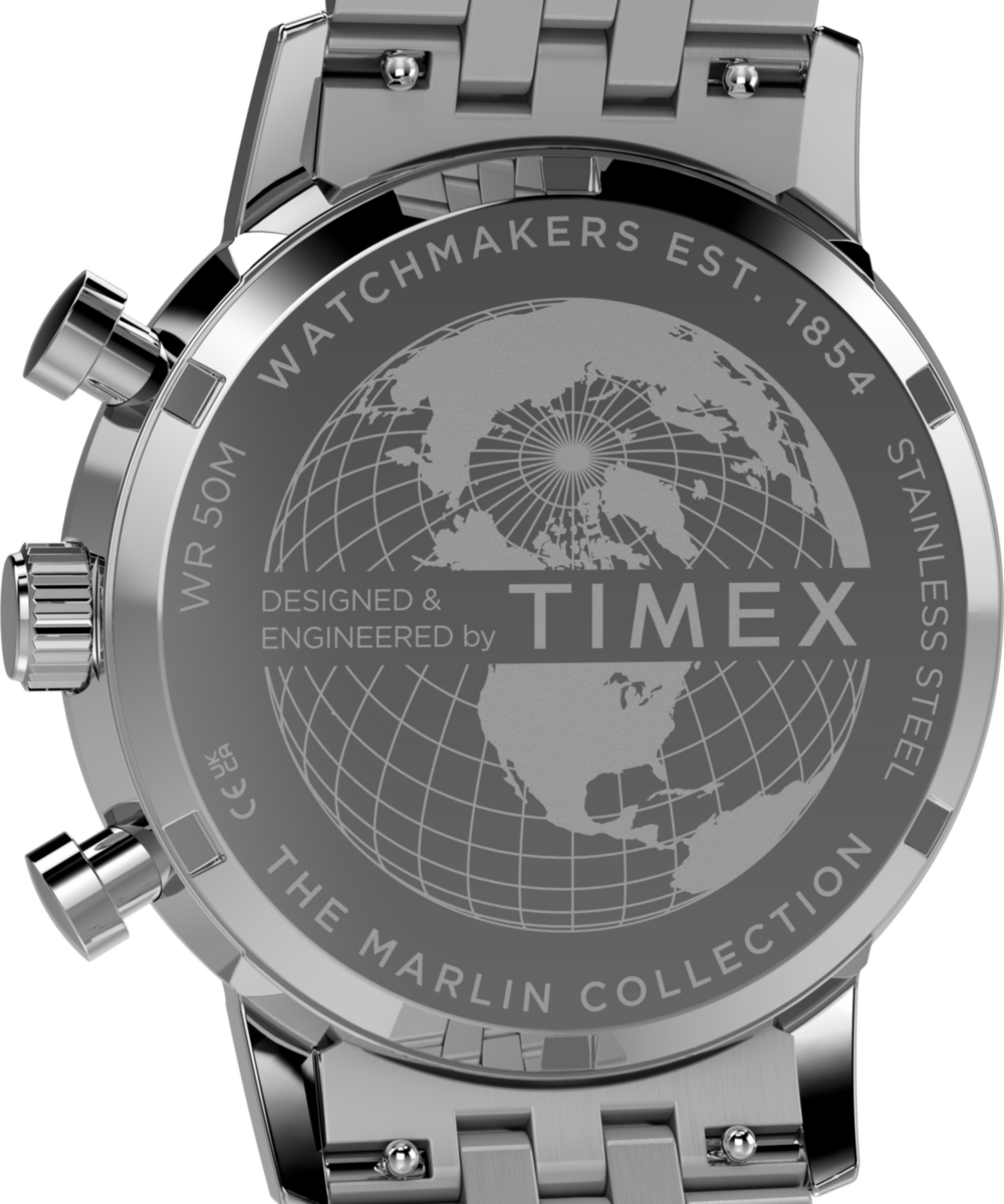 Marlin® Chronograph Tachymeter 40mm Stainless Steel Bracelet Watch