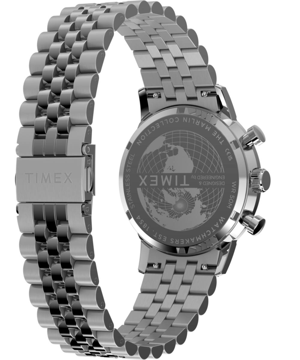Marlin® Chronograph Tachymeter 40mm Stainless Steel Bracelet Watch